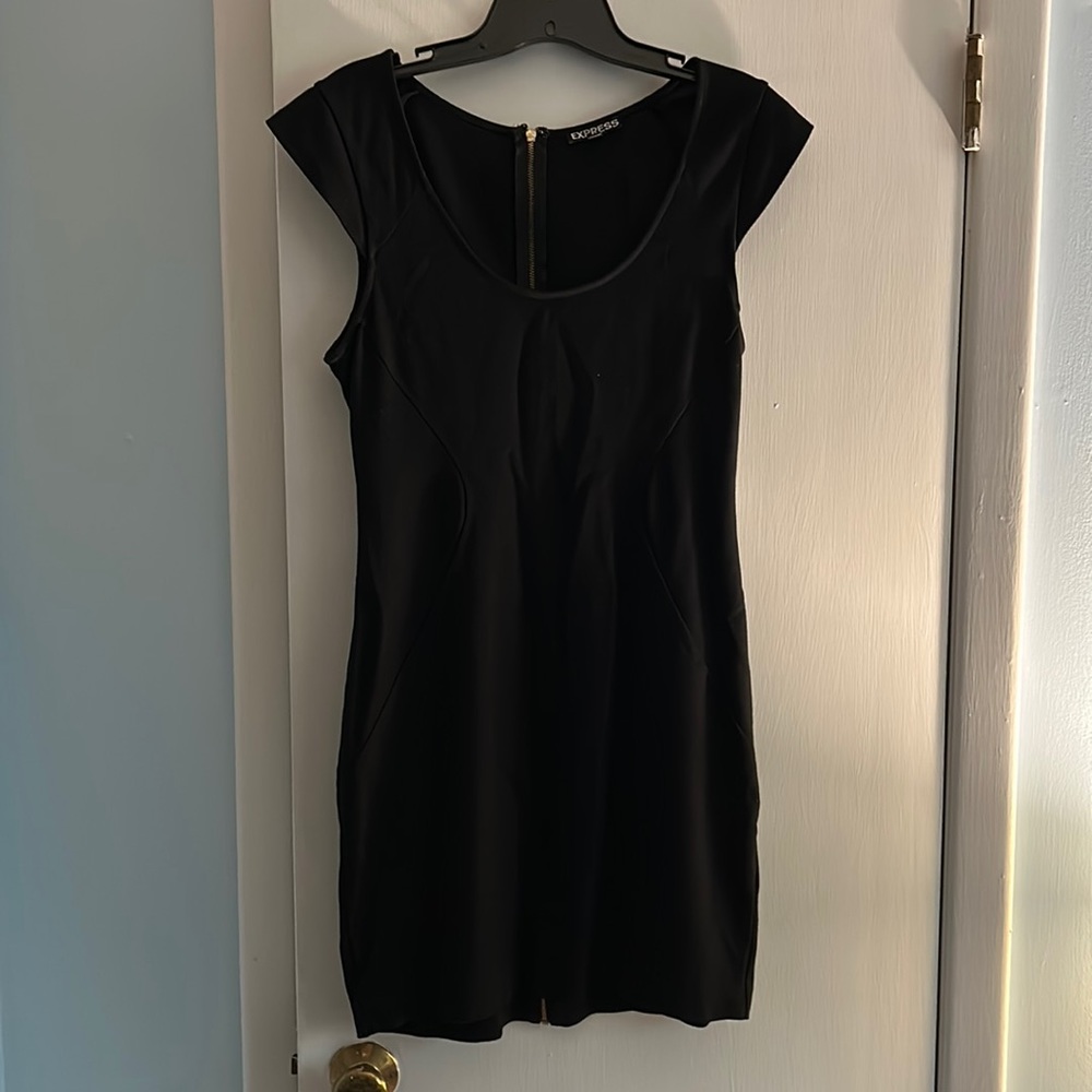 Express black womens contour dress